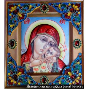 Ювелирная Корсунская икона Божьей Матери