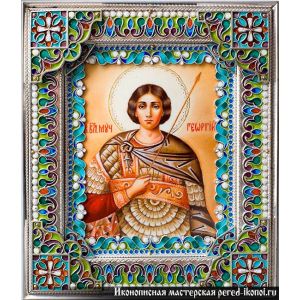 Ювелирная икона Георгия Победоносца