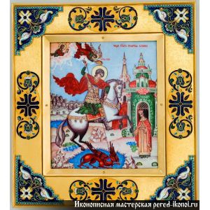 Ювелирная икона Георгия Победоносца