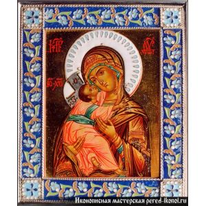 Ювелирная икона Владимирской Божьей Матери