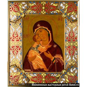 Ювелирная икона Владимирской Божьей Матери