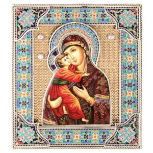 Финифть икона Божей матери Казанская