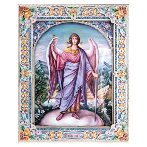 Финифть икона Ангел Хранитель