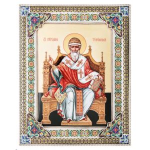 Финифть икона Святой Спиридон